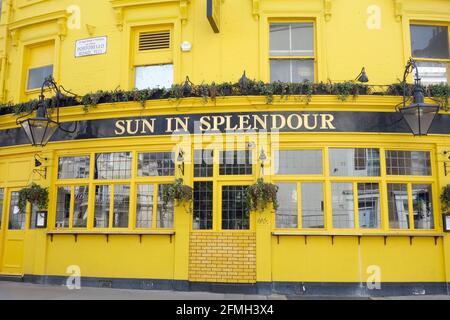 The Sun in Splendor pub, un pub inglese, Portobello Road, Notting Hill, Londra, REGNO UNITO. Foto Stock