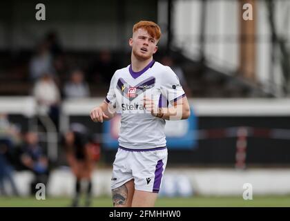 Rosslyn Park, Londra, Regno Unito. 9 maggio 2021. Betfred Championship, Rugby League, London Broncos contro Newcastle Thunder; Ellis Longstaff di Newcastle Thunder Credit: Action Plus Sports/Alamy Live News Foto Stock