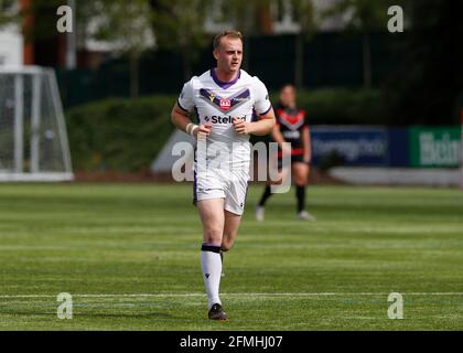 Rosslyn Park, Londra, Regno Unito. 9 maggio 2021. Betfred Championship, Rugby League, London Broncos contro Newcastle Thunder; Josh Woods di Newcastle Thunder Credit: Action Plus Sports/Alamy Live News Foto Stock