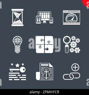 Seo e web opimization Illustrazione Vettoriale