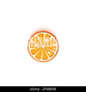 La carta viene tagliata con agrumi di mandarino tagliati, un design eccellente per qualsiasi scopo. Arancio succoso estivo in carta tagliata. Illustrazione 3d della scheda vettoriale Illustrazione Vettoriale