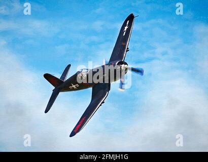 Chance velivolo Vought f-4u Corsair Foto Stock