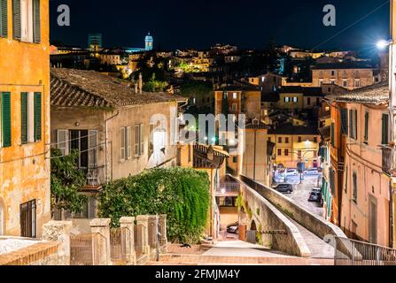 Acquedotto medievale a Perugia Foto Stock