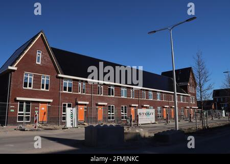 Costruzione di nuova zona residenziale Triangel nel comune di Waddinxveen Foto Stock