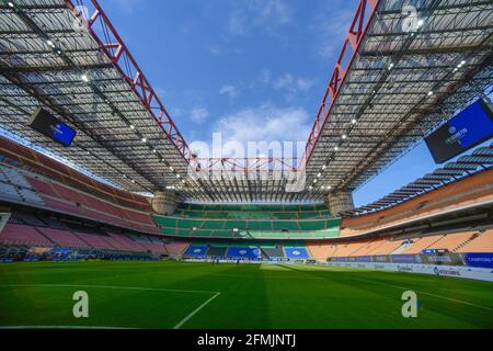 Milano, Italia. 8 maggio 2021. Giuseppe Meazza ha visto davanti alla Serie UNA partita tra Inter e Sampdoria a Milano. (Foto: Gonzales Photo - Tommaso Fimiano). Foto Stock