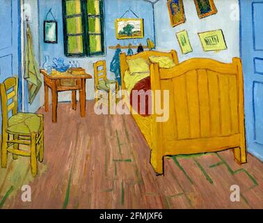The Bedroom, Vincent van Gogh, 1888, Foto Stock