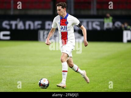 Julian Draxler del PSG durante il campionato francese Ligue 1 partita di calcio tra Stade Rennais e Parigi Saint-Germain il 9 maggio 2021 al Roazhon Park di Rennes, Francia - Foto Jean Catuffe / DPPI Foto Stock