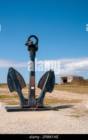 Battaglia dell'Atlantico Memorial Museum, Pointe de Pen Hir, Camaret-sur-Mer, Crozon penisola, Finisterre (29), Brittany, Francia Foto Stock