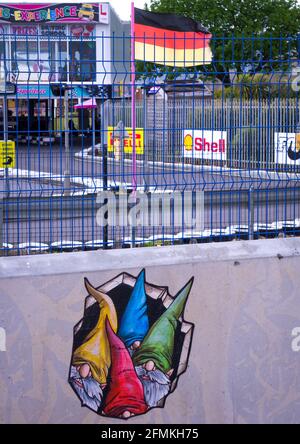 Graffiti nelle strade del Regno Unito, Sony Alpha Capture Foto Stock