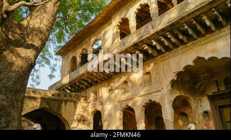 Neemrana Stepwell nel Rajasthan, India Foto Stock