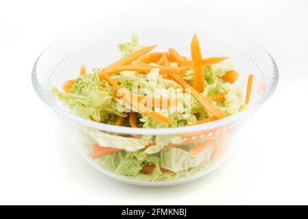 Insalata di coleslaw, insalata di coleslaw e carote Foto Stock