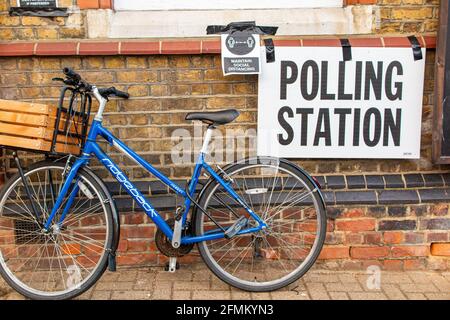 Seggio a Clapham, Londra, Inghilterra Foto Stock