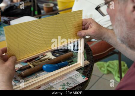 Assemblaggio dei super telai SN4 Foto Stock