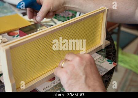 Assemblaggio dei super telai SN4 Foto Stock