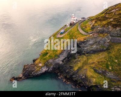 Wicklow Capo Faro Foto Stock