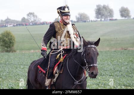 Ricostituzione de la bataille franco-prussienne de Jena / Iena / Auerstedt 1806 - 2016 Foto Stock