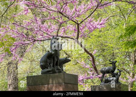 Antico Parco Giochi, Central Park, Manhattan, New York City, NYC Foto Stock