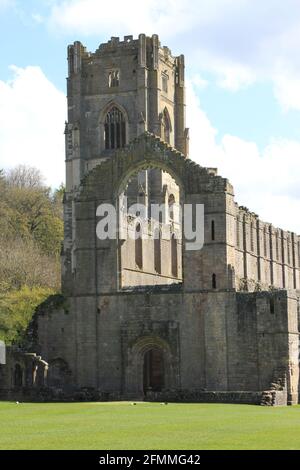 Fontane Abbey - viste quasi deserte Foto Stock