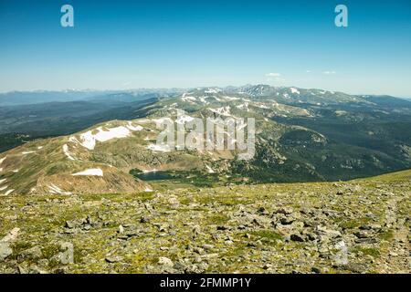 Divisione continentale nel James Peak Wilderness, Colorado Foto Stock