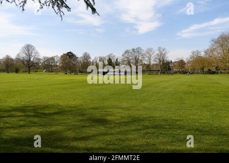 Marlow, Regno Unito - Marzo 30 2021: Il terreno di Marlow Park Cricket Club fuori Lower Pound Lane Foto Stock