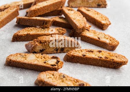 Biscotti cantuccini classici italiani Foto Stock