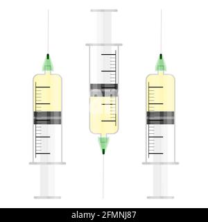 Disegno del vettore di prova del vaccino del virus Corona covid 19. Illustrazione Vettoriale