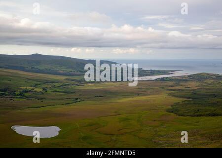 Una vista dal passo di Conor nella penisola di Dingle in Irlanda Foto Stock