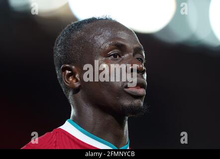 File photo datato 08-05-2021 del Sadio Mane di Liverpool durante la partita della Premier League ad Anfield, Liverpool. Data di emissione: Martedì 11 maggio 2021. Foto Stock