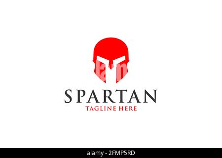 Spartan guerriero vettore logo moderno semplice astratto. Illustrazione Vettoriale