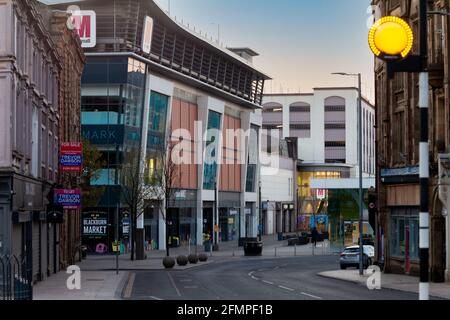 Blackburn, Lancashire centro città Foto Stock