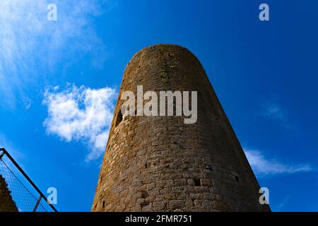 La città medievale di Pals, in Baix Emporda, Catalogna, Spagna. La ciutat Medieval de Pals, al Baix Empordà, Catalunya, Espanya.la ville médiévale de Pa Foto Stock