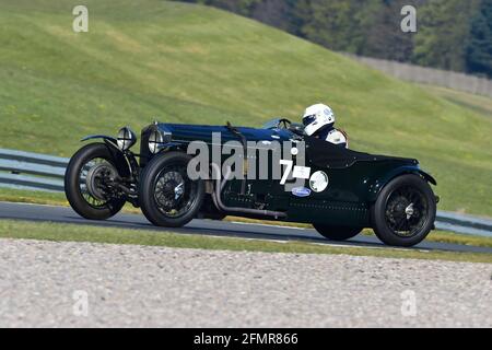 Tom Waterfield, Eddie Williams, Frazer Nash Supersports, Mad Jack for Pre-War Sports Cars, Donington Historic Festival 2021, Donington Park, Engla Foto Stock