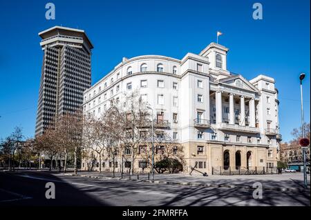 Settore Navale de Catalunya - edificio governativo a Barcellona, Catalogna Spagna Foto Stock