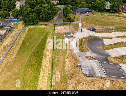 Pista BMX a Redditch, Worcestershire durante il blocco 2020. Foto Stock