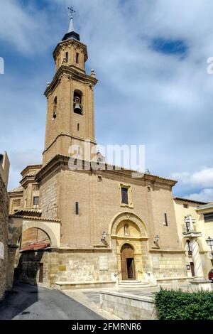 Chiesa Parroquilale di Pilar nella provincia di Calanda di Teruel, nella comunità autonoma di Aragona, Spagna Foto Stock
