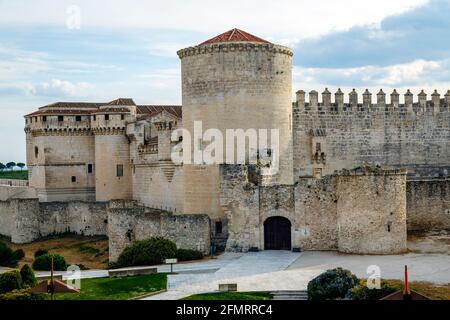 Il castello di Cuellar, provincia di Segovia Castiglia e Leon, Spagna Foto Stock