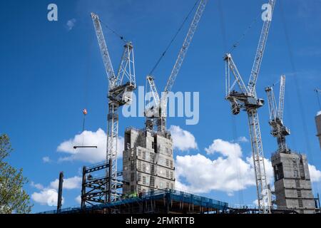 LONDRA - KINGS CROSS: Lavori di costruzione a Kings Cross London Photo: © 2021 David Levenson Foto Stock