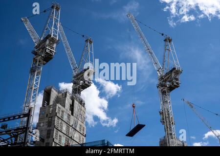LONDRA - KINGS CROSS: Lavori di costruzione a Kings Cross London Photo: © 2021 David Levenson Foto Stock