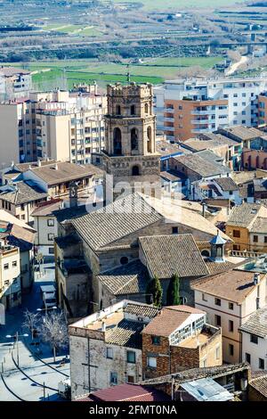 Cattedrale di Santa Maria del Romeral Monzon Huesca Spagna Foto Stock