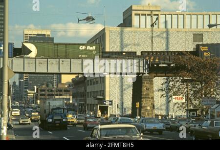 Urban Landscape, Philadelphia PA, USA, 1976 Foto Stock