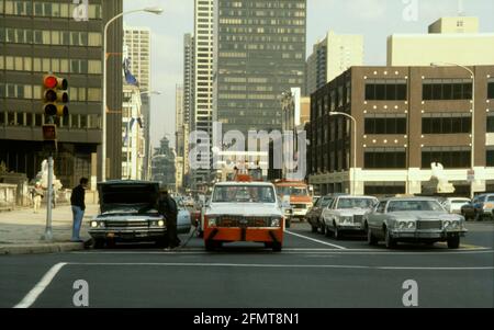 Urban Landscape, Philadelphia PA, USA, 1976 Foto Stock