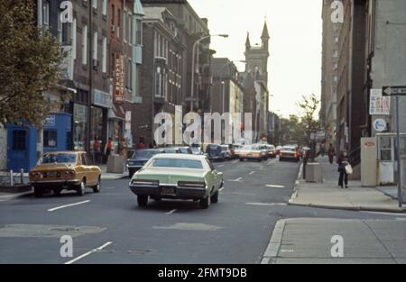 Urban Landscape, Philadelphia PA, USA, 1976 Foto Stock