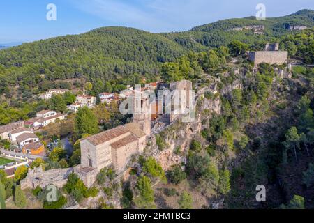 Castello di Gelida nella provincia di Barcellona Catalogna Spagna Foto Stock