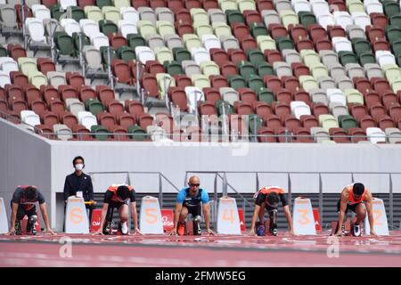 Atsushi Yamamoto, 11 MAGGIO 2021 - Para Athletics : READY STEADY TOKYO - Parta Athletics - T63 da 100m maschile finale allo Stadio Nazionale di Tokyo, Giappone. (Foto di MATSUO.K/AFLO SPORT) Foto Stock