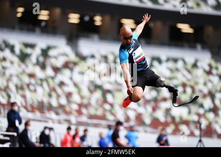 Atsushi Yamoto, 11 MAGGIO 2021 - Para Athletics : READY STEADY TOKYO - Para Athletics Men's Long Jump T63 Final al National Stadium di Tokyo, Giappone. (Foto di MATSUO.K/AFLO SPORT) Foto Stock