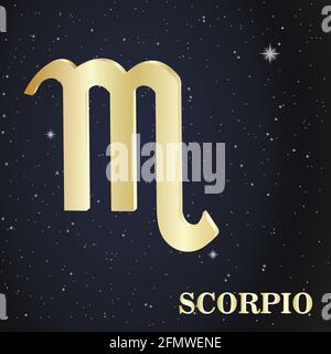 Scorpione segno zodiacale Illustrazione Vettoriale