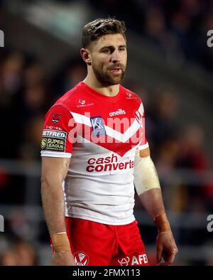 File photo datato 06-03-2020 di St Helens' Tommy Makinson data di emissione: Mercoledì 12 maggio 2021. Foto Stock