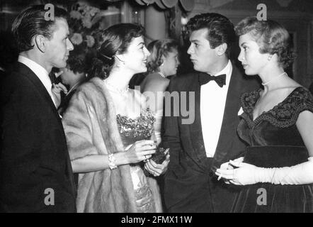 Gardner, Ava, 24.12.1922 - 25.1.1990, attrice americana, mezza lunghezza, Con suo marito Frank Sinatra, DIRITTI-AGGIUNTIVI-AUTORIZZAZIONE-INFO-NON-DISPONIBILE Foto Stock