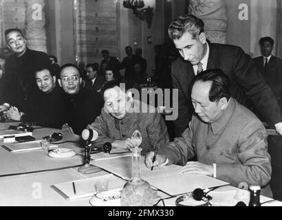 MAO Zedong, 26.12.1893 - 9.9.1976, politico cinese, ADDITIONAL-RIGHTS-CLEARANCE-INFO-NOT-AVAILABLE Foto Stock