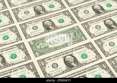 Portafoglio Honeywingz A Banconota Da 1 Dollaro &ndash; Pelle Fotorealistica, Stile Bifold Verde